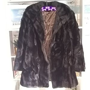 Vtg grandella 2 styled by sportowne faux fur coat